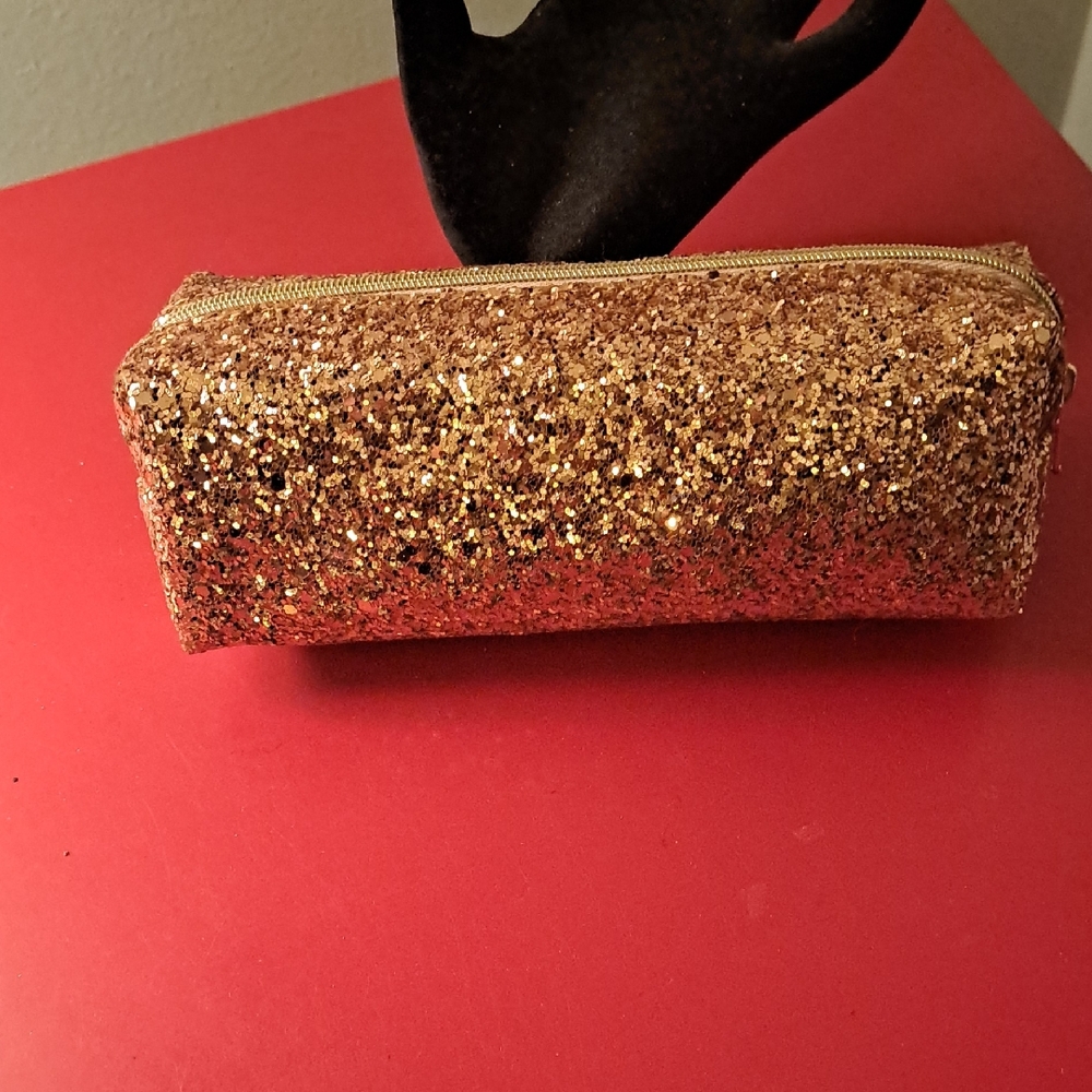 Sparkling Gold Cosmetic Bag